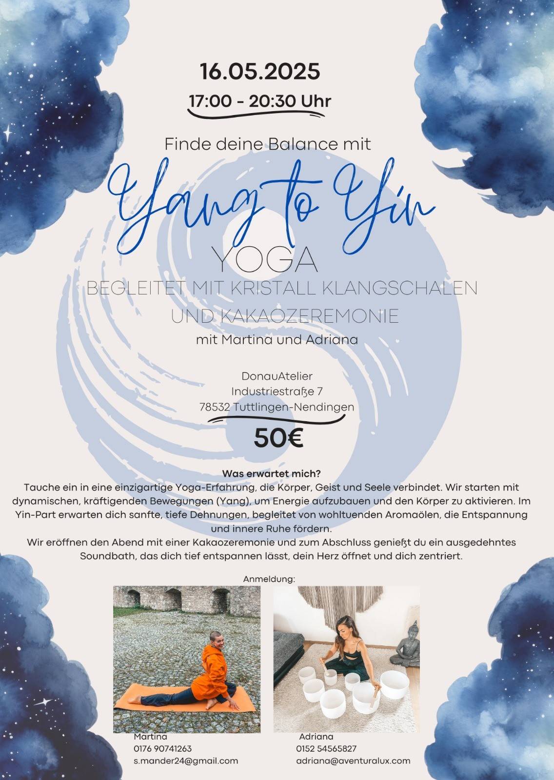 Yang to Yin YOGA mit Kristall Klangschalen